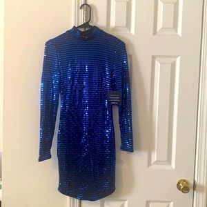 Beautiful blue, knee-length dress in a size XS from Charlotte Russe